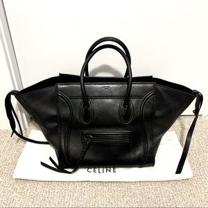 Authentic Celine Medium Luggage Phantom Tote Bag